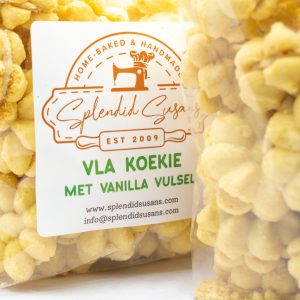 Vla Koekie met Vanilla Vulsel